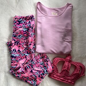 Lilly Pulitzer Leggings and Long Sleeve T-Shirt Set